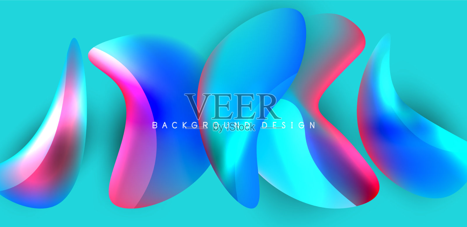 流体颜色液体三维元素抽象背景插画图片素材