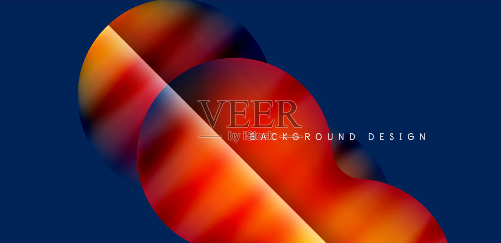 彩色泡沫抽象背景与阴影插画图片素材