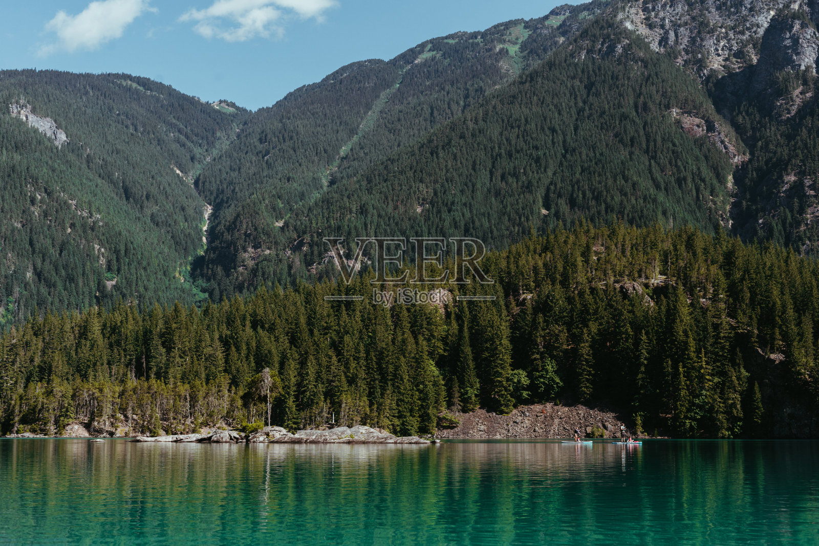 华盛顿北卡斯卡德斯国家公园的迪亚波罗湖照片摄影图片