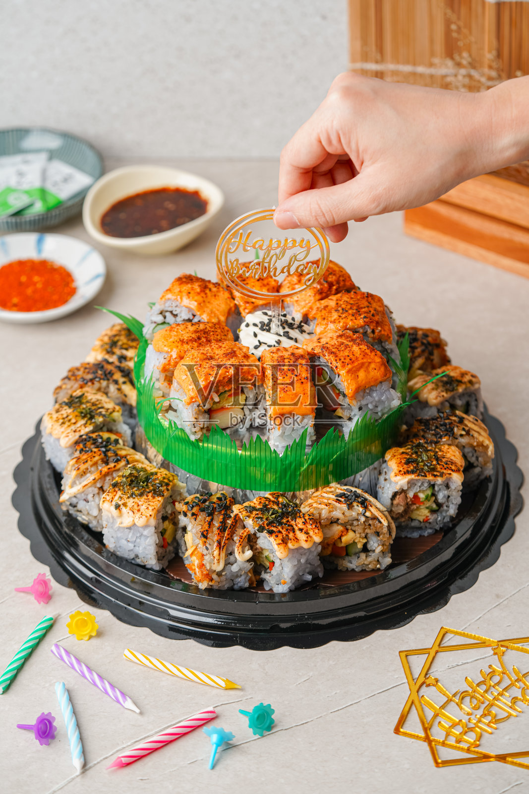 寿司卷照片摄影图片