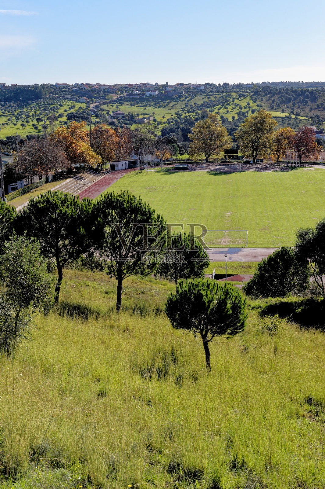 乡村景观在阿尔卡涅纳市-葡萄牙照片摄影图片