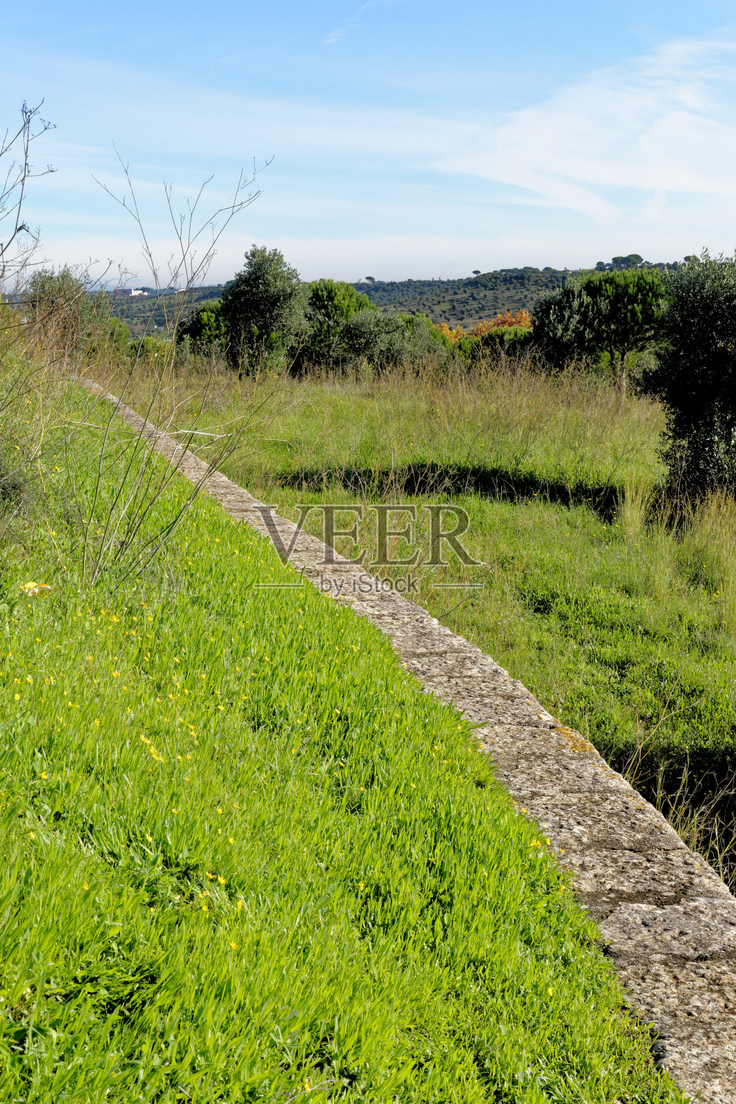 乡村景观在阿尔卡涅纳市-葡萄牙照片摄影图片