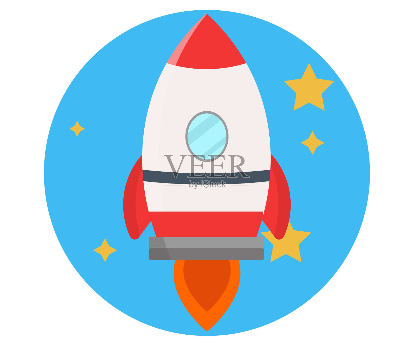 小盒。航天飞机。矢量图插画图片素材