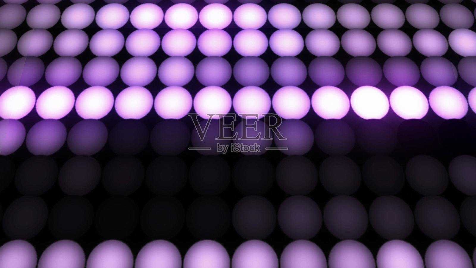 4k发光，圆形和移动的光球，动态闪烁发光球，彩色发光球，彩色Led圆灯背景照片摄影图片