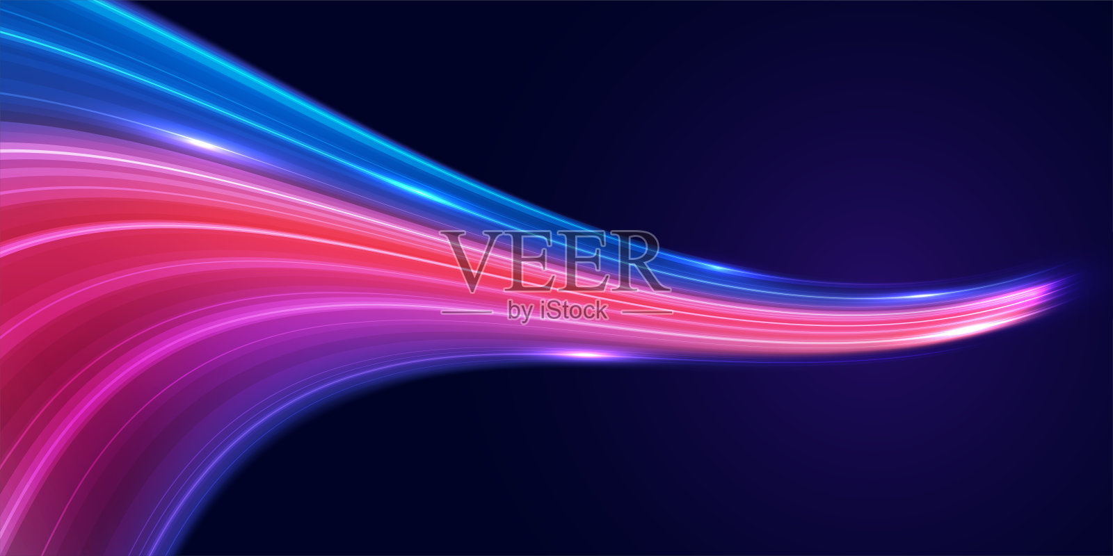 抽象速度线背景。光的动态运动速度。技术速度运动模式的横幅或海报设计。向量EPS10。插画图片素材