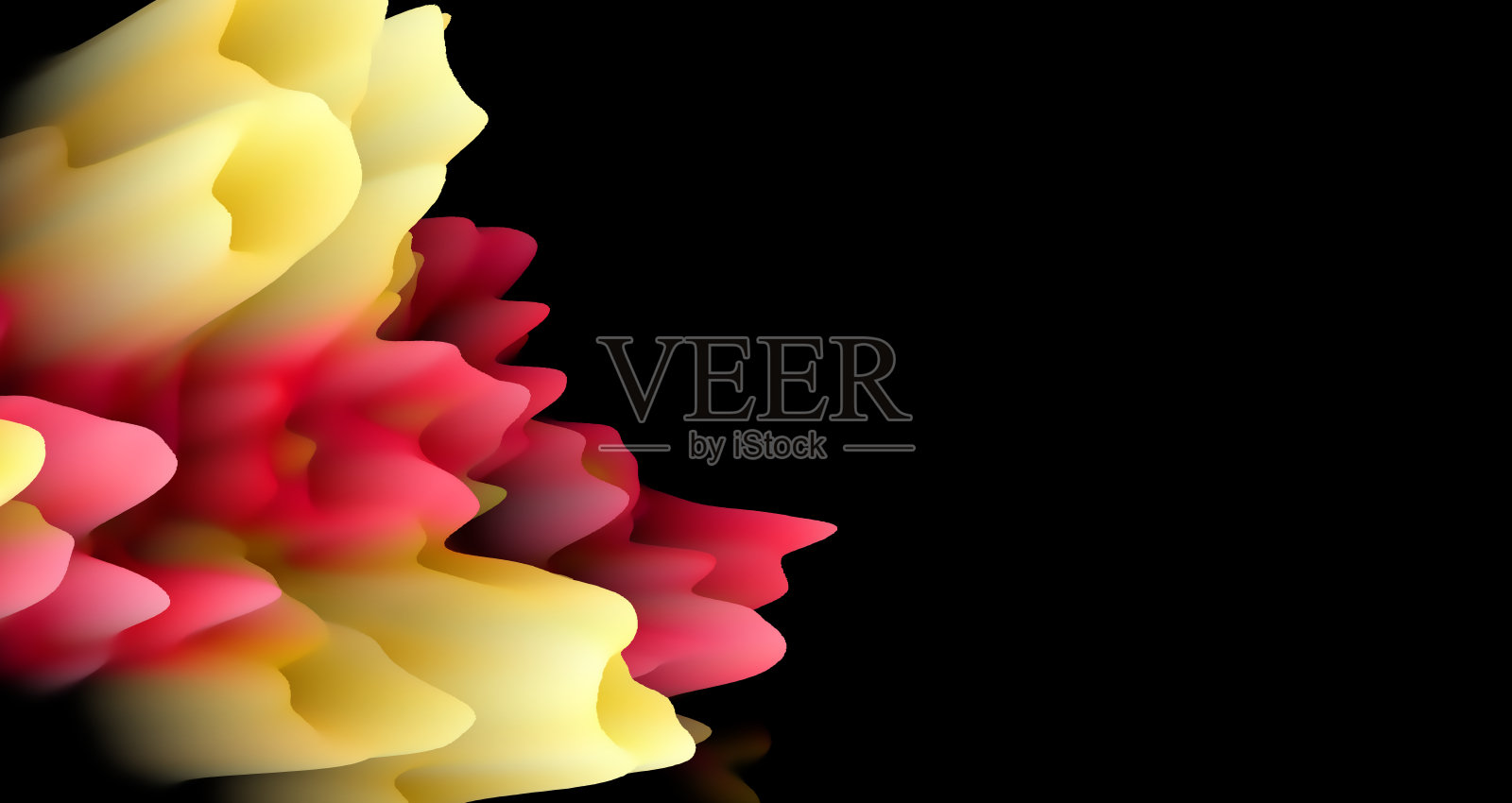 3D多彩抽象背景插画图片素材