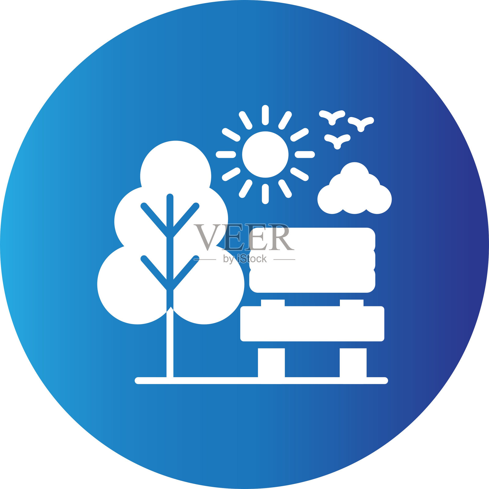 公园的图标插画图片素材