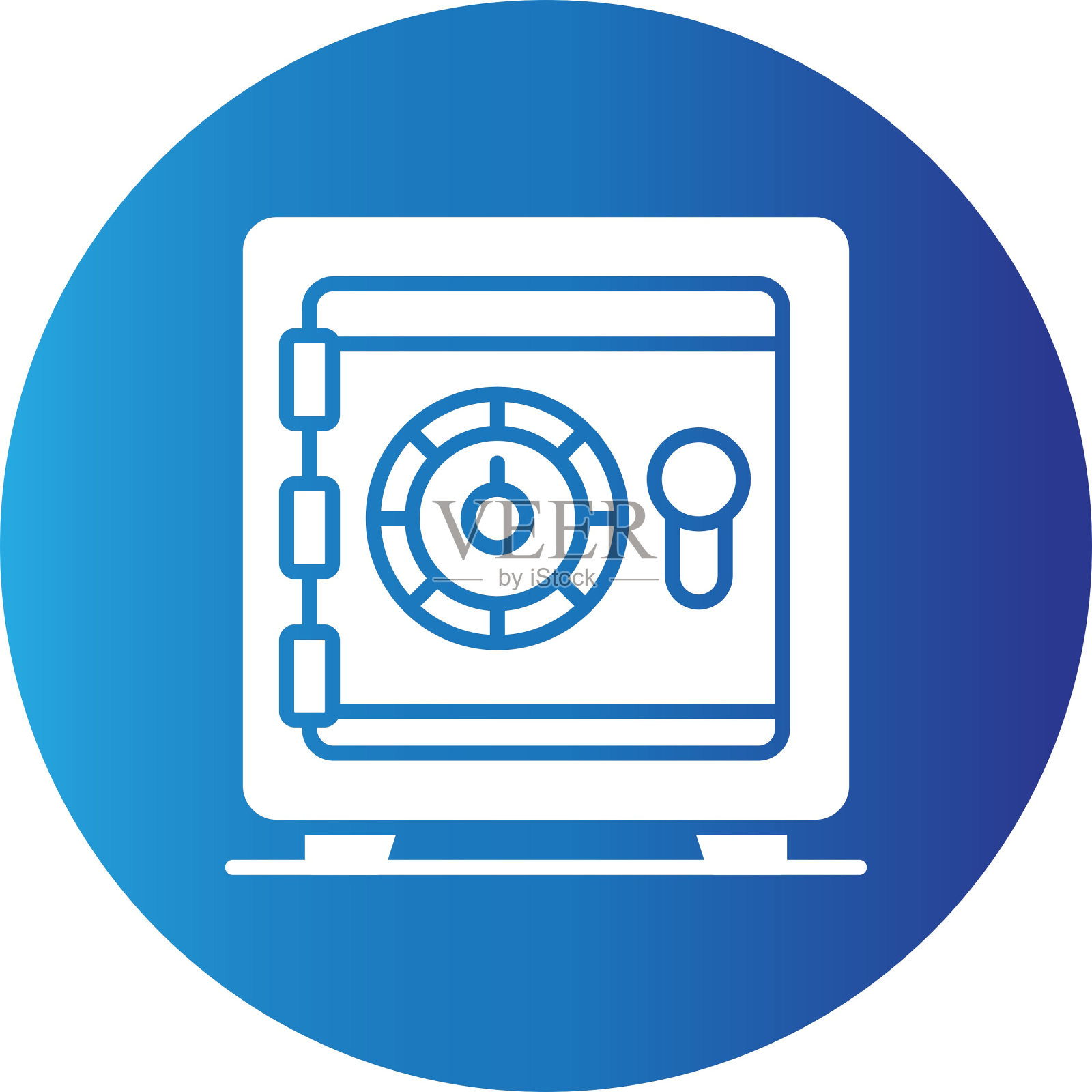 保险箱的图标插画图片素材