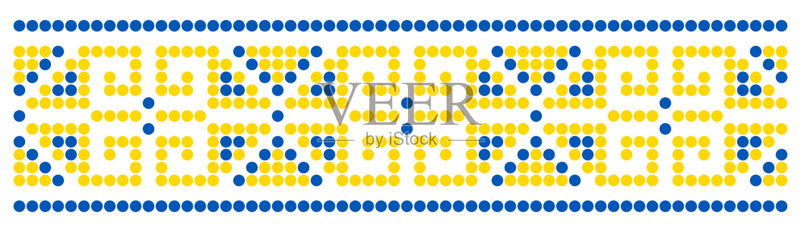 矢量插图乌克兰装饰民族风格，身份，vyshyvanka，刺绣印刷服装，网站，横幅插画图片素材