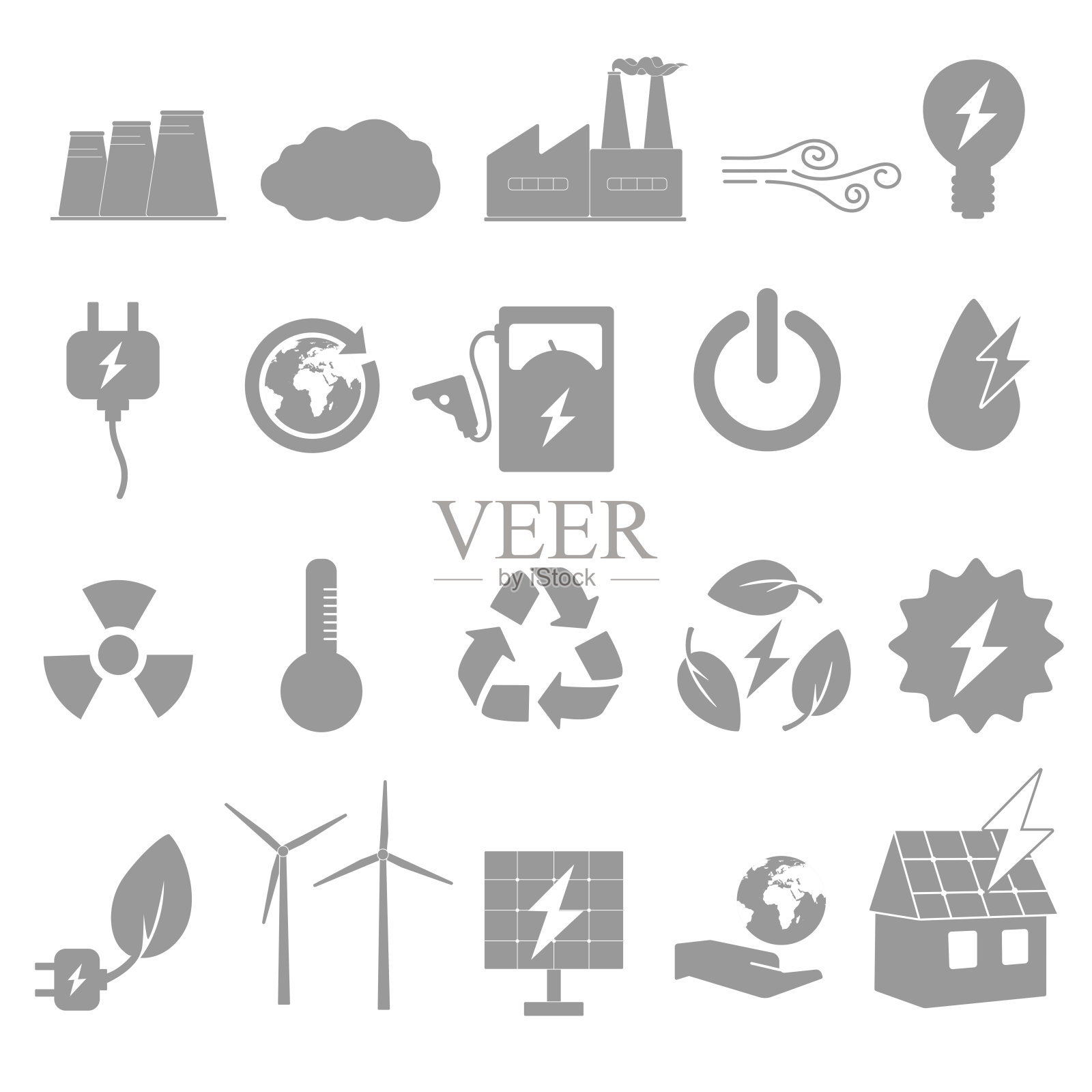 生态图标套装插画图片素材