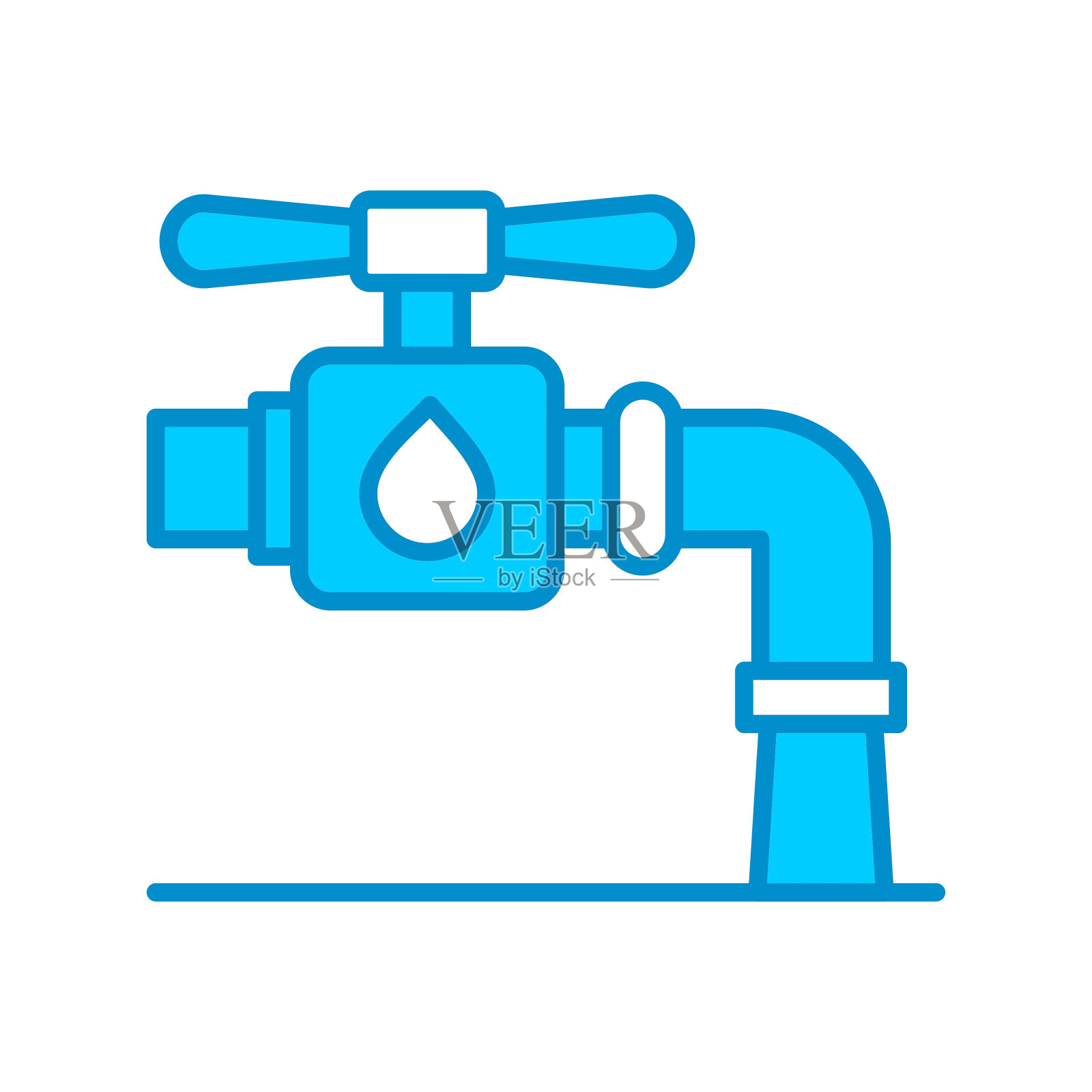 水龙头图标插画图片素材