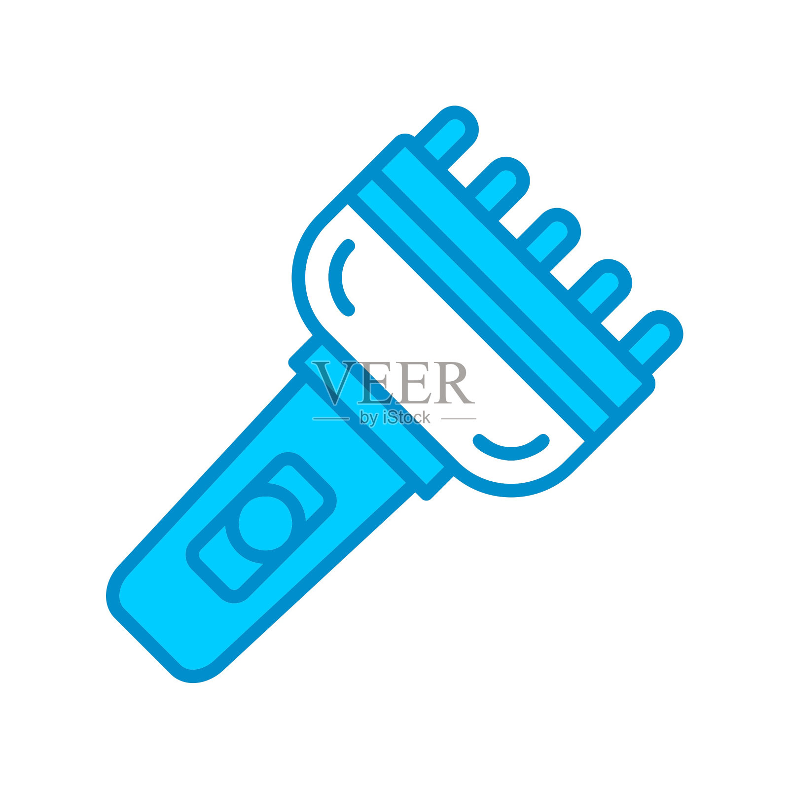 剃须刀图标插画图片素材