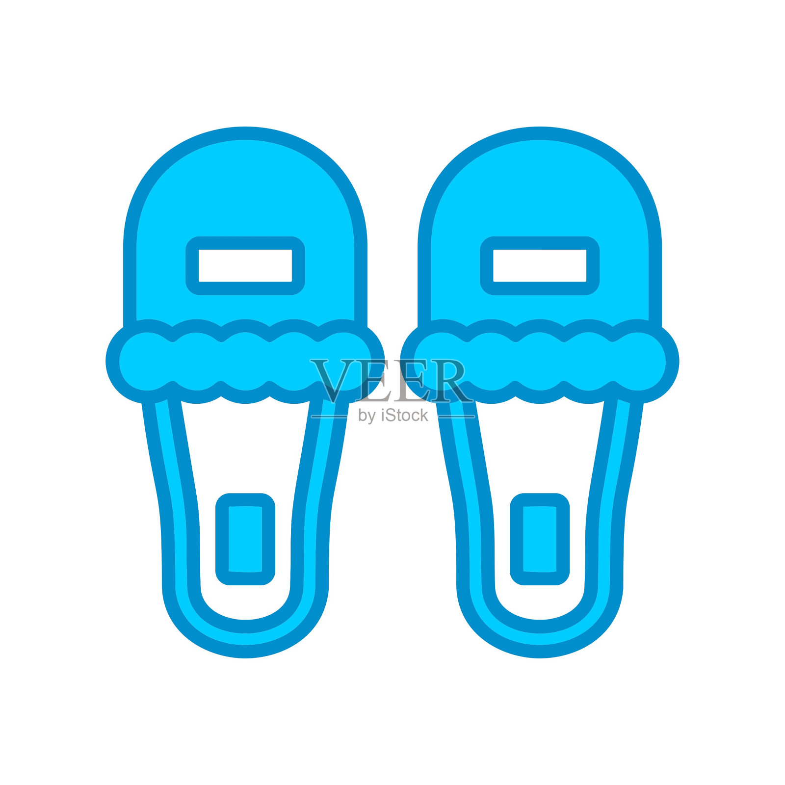 拖鞋图标插画图片素材