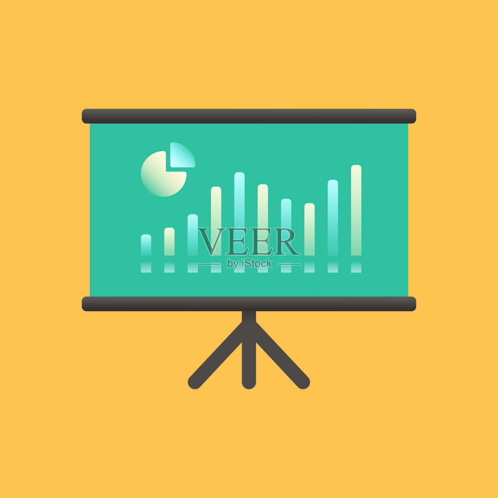 介绍平图标。平面矢量插图符号设计元素插画图片素材