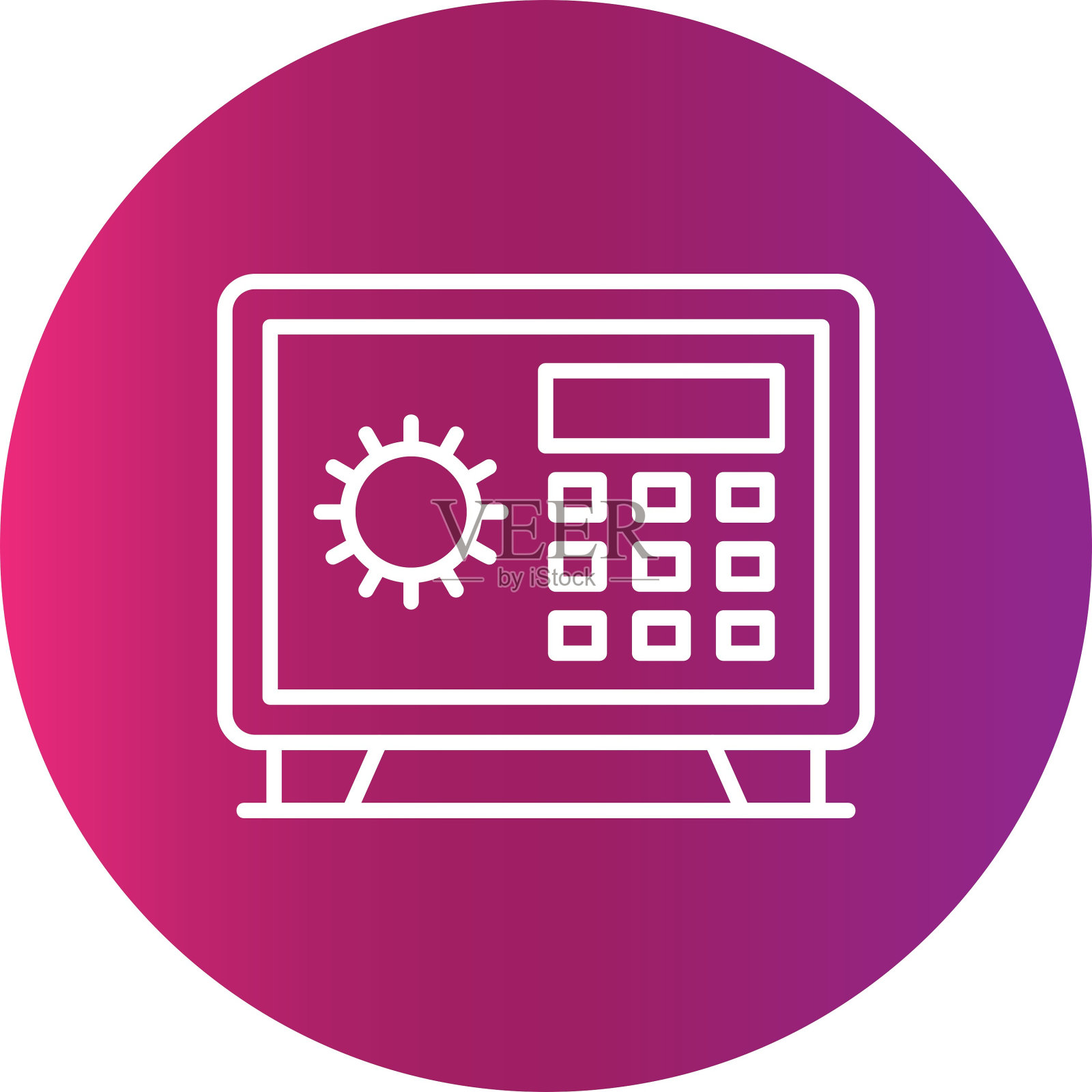 保险箱图标插画图片素材