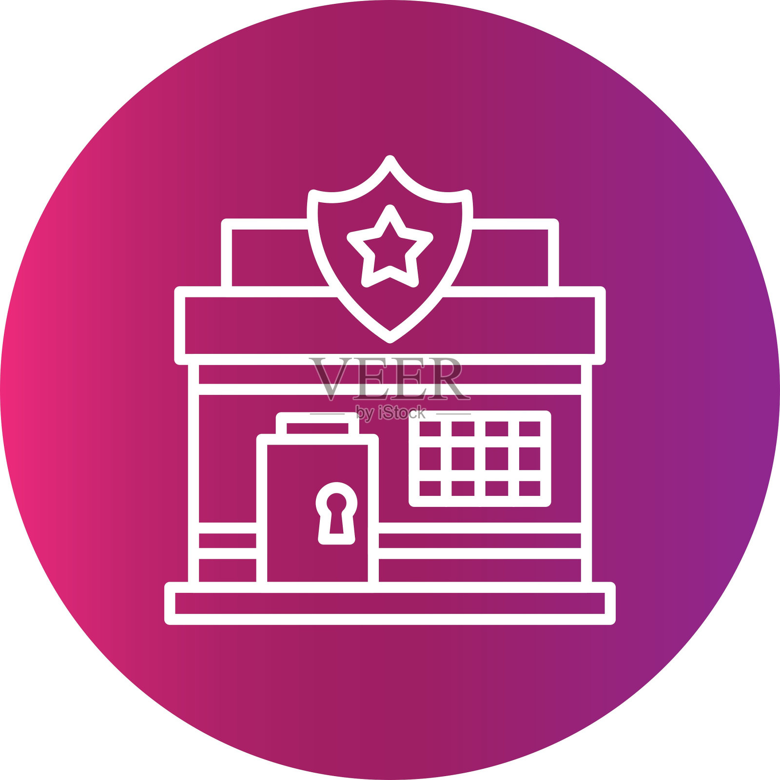 警署图标插画图片素材