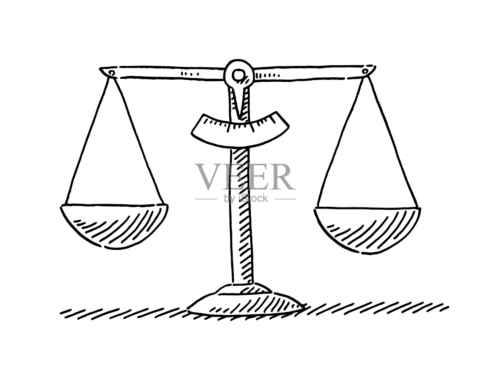 一对比例符号绘图插画图片素材