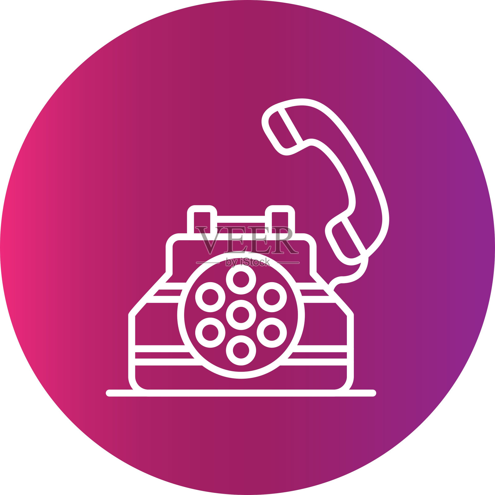 电话图标插画图片素材