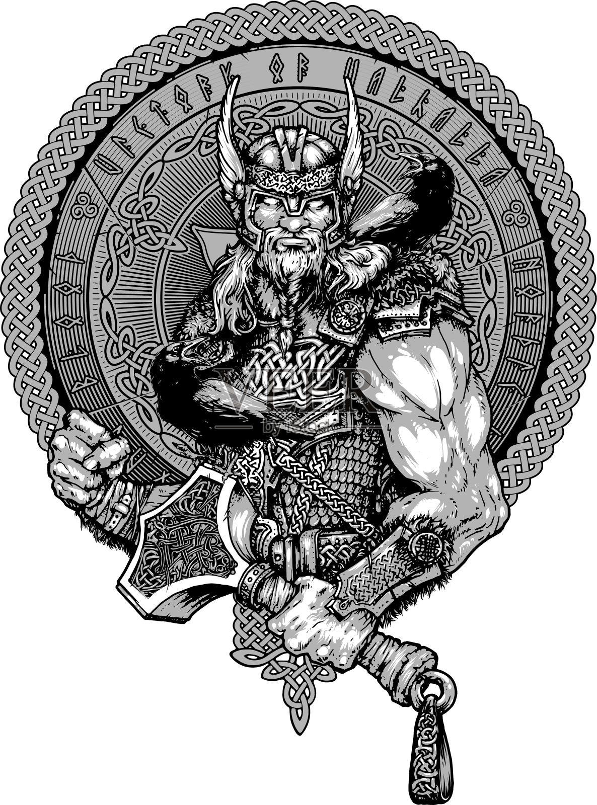 托尔是手绘的设计元素图片