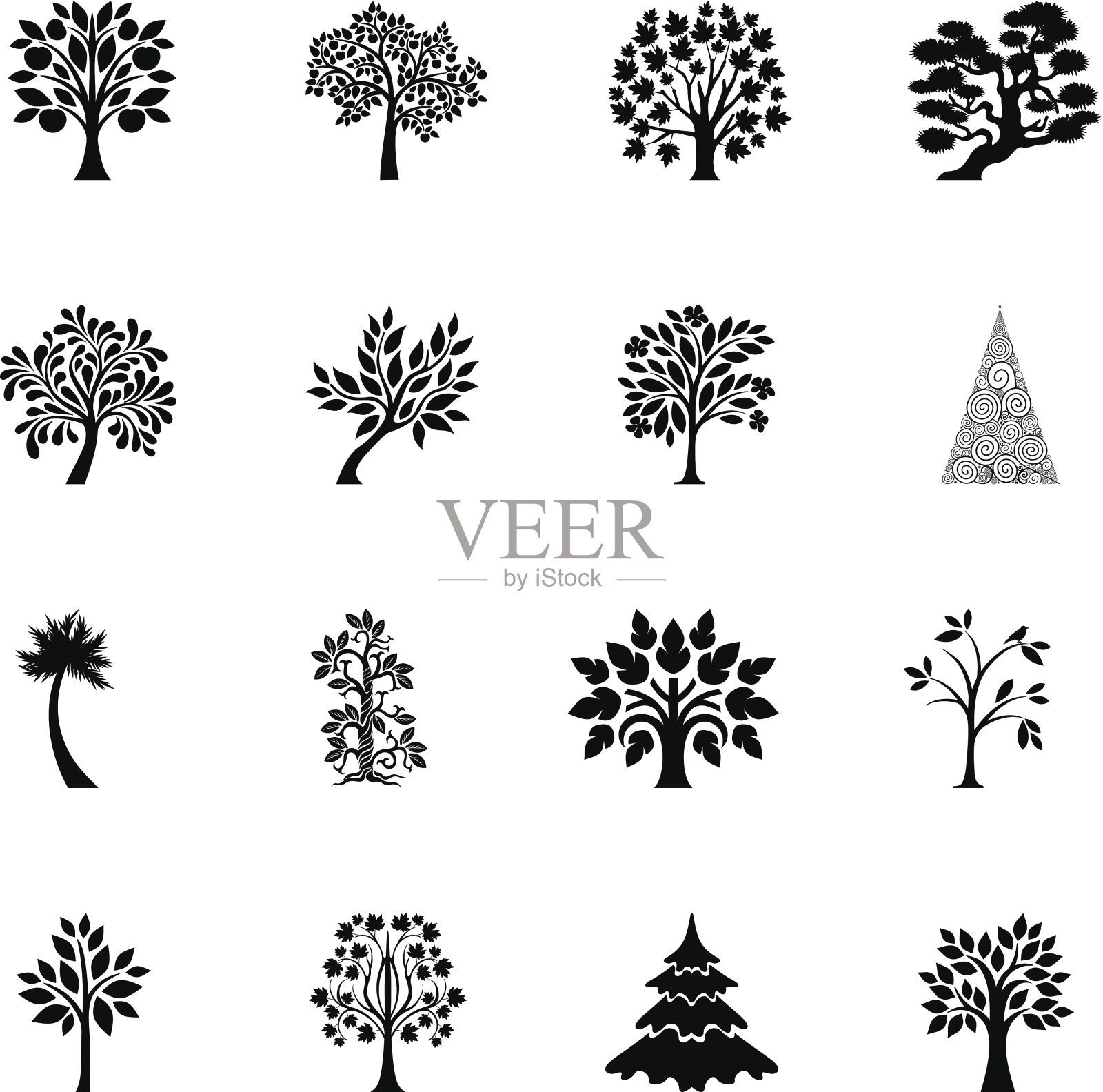 树组插画图片素材