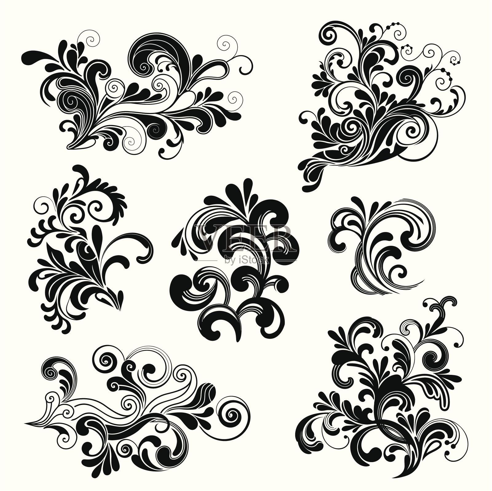 花的图案插画图片素材