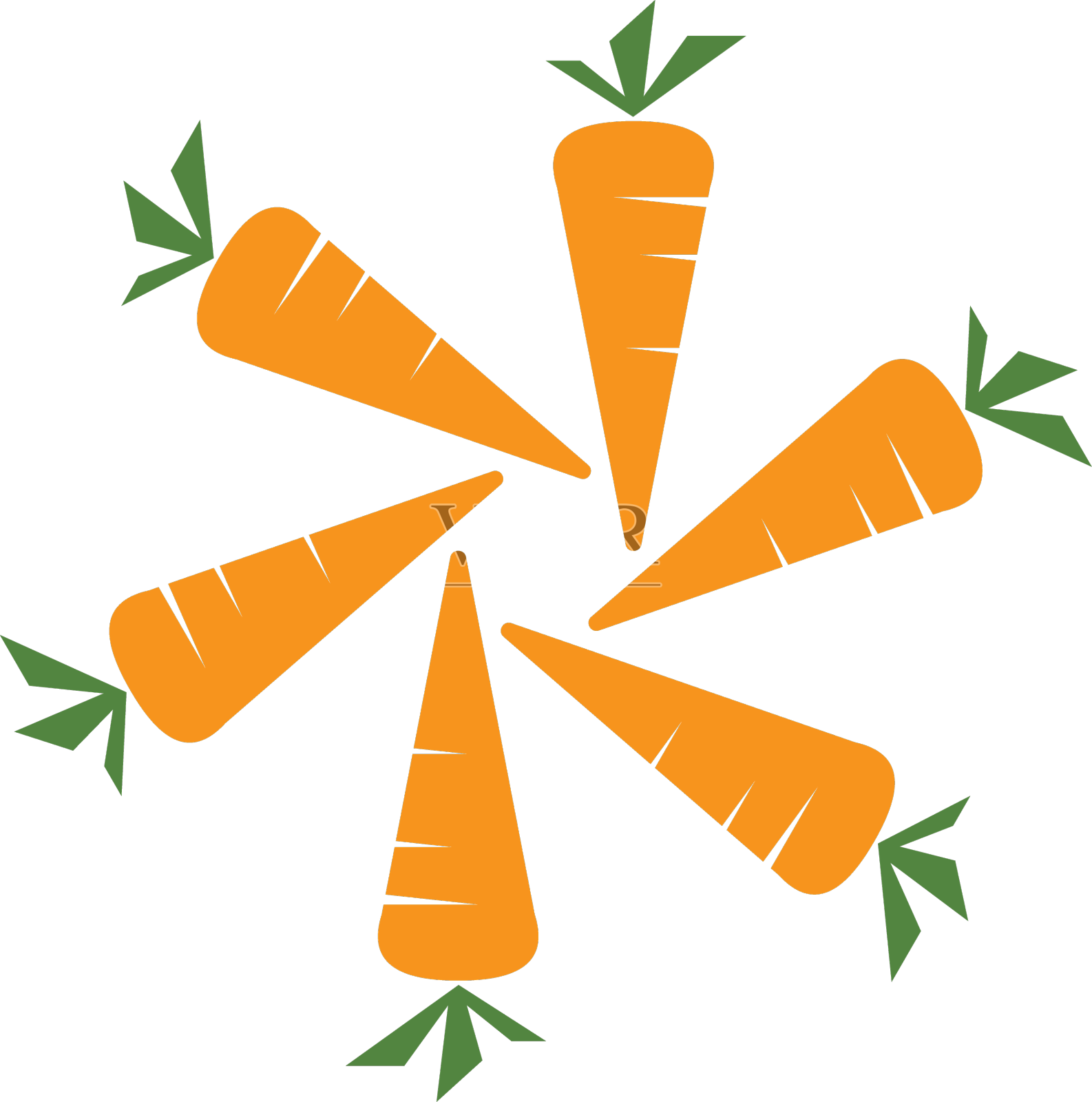 胡萝卜插图标志vect设计元素图片