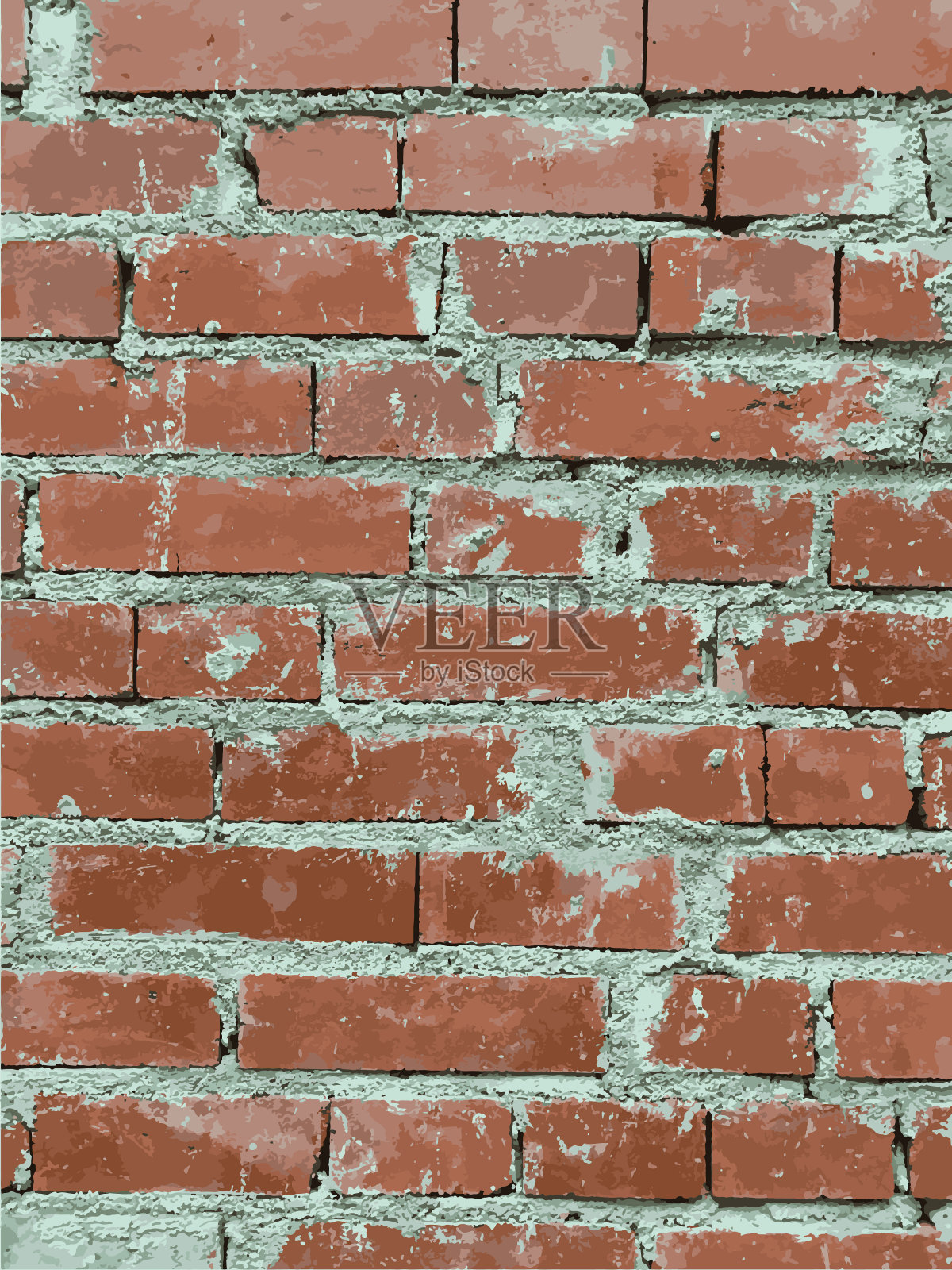 旧砖墙背景。砖墙纹理插画图片素材