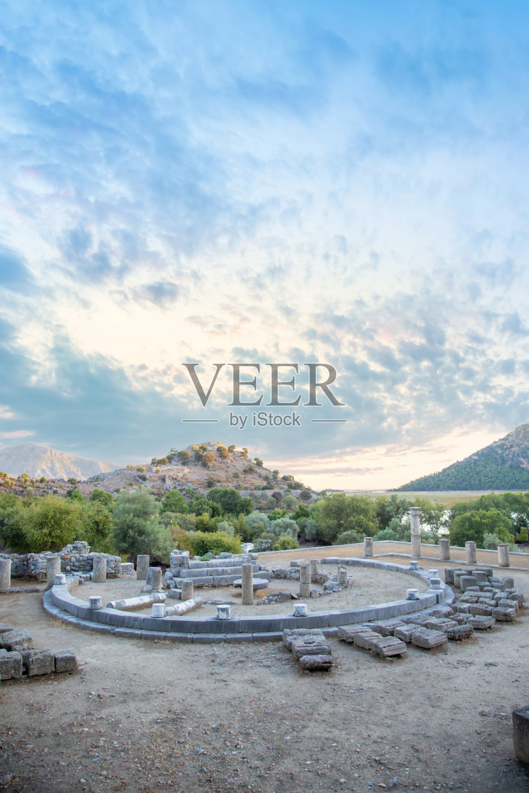 卡诺斯是古卡里亚和安纳托利亚的一个城市。照片摄影图片