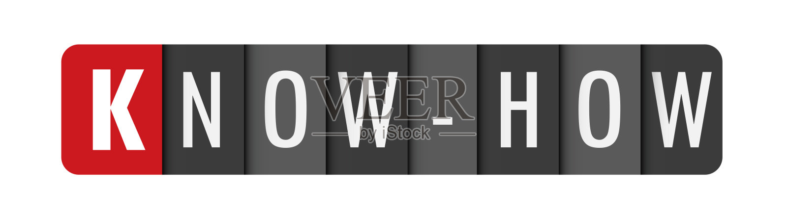 技术灰色和红色字体的横幅插画图片素材