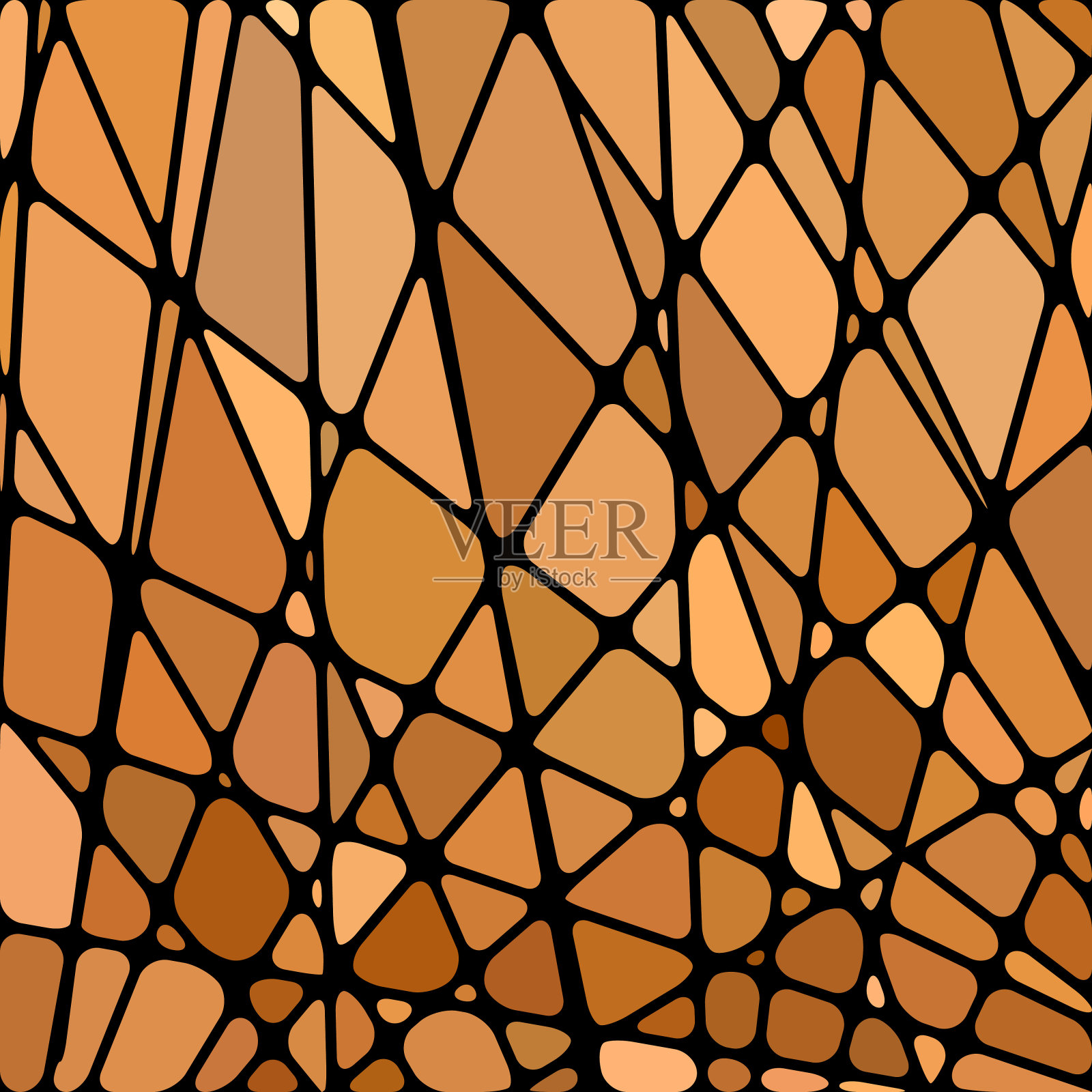 抽象矢量彩色玻璃马赛克背景插画图片素材