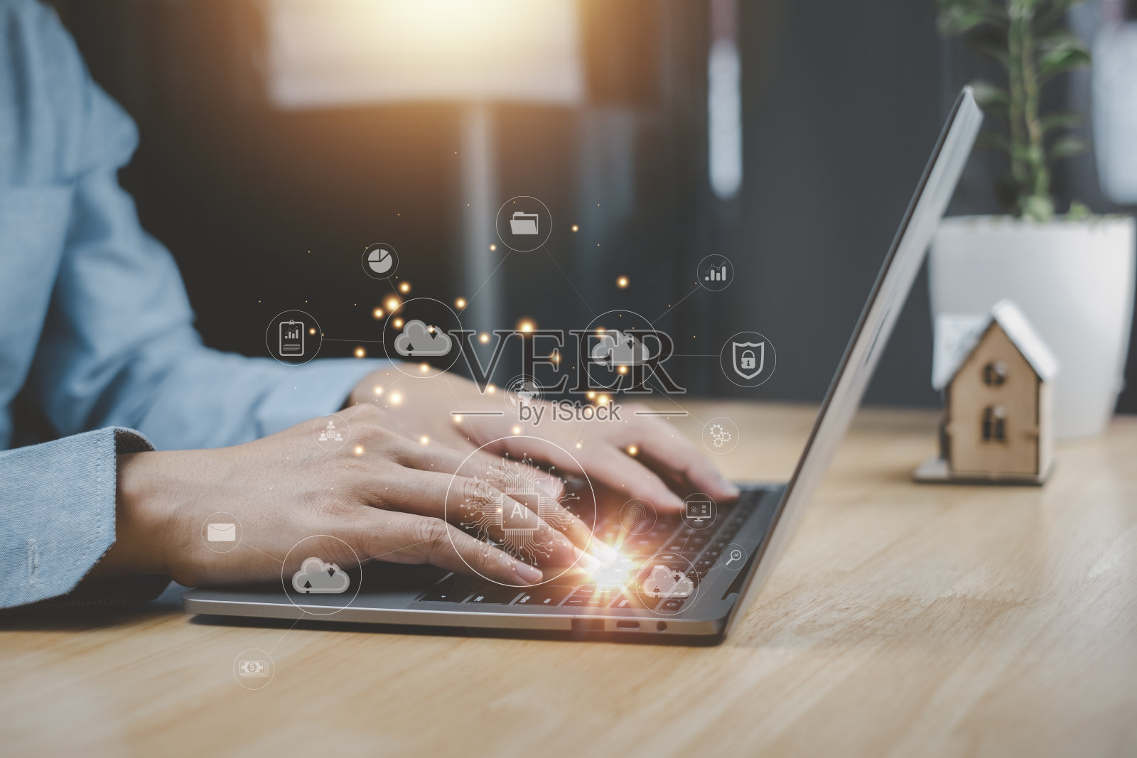 数字化转型的未来照片摄影图片