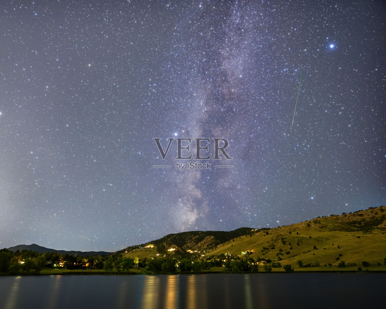 2023英仙座流星雨照片摄影图片