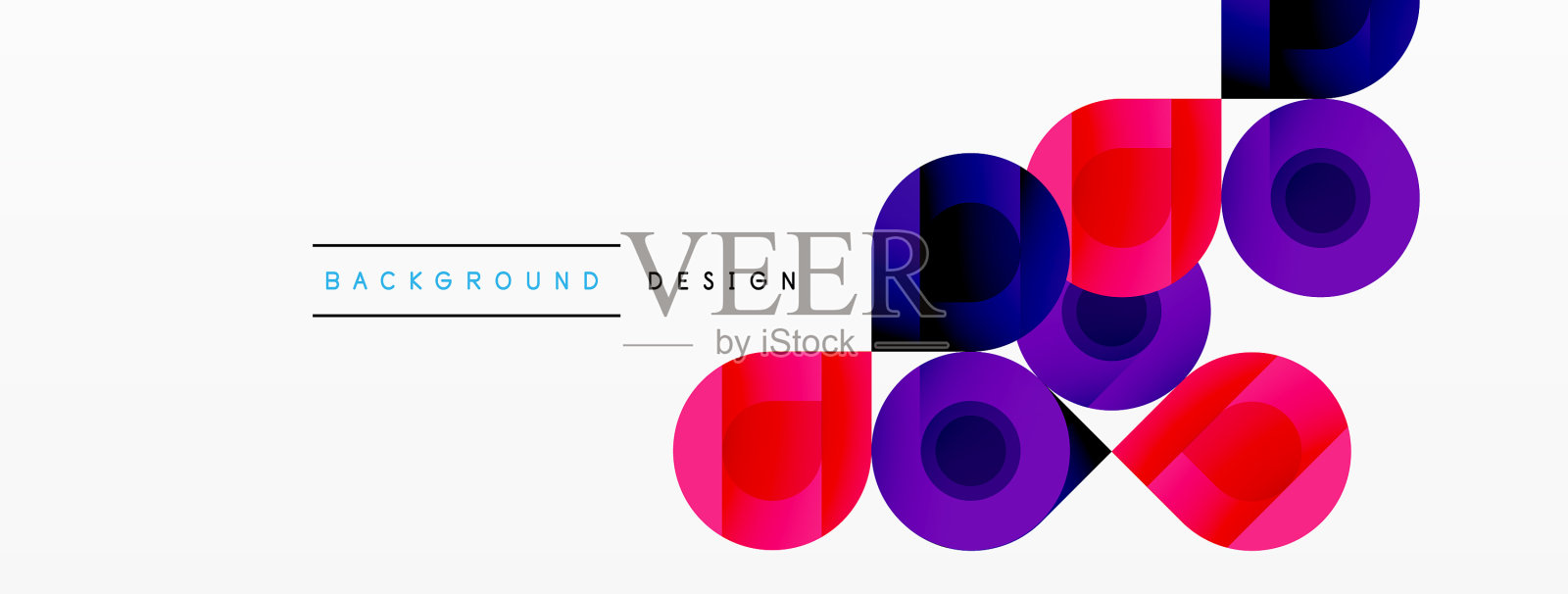 神秘的圆-迷人的几何插画图片素材