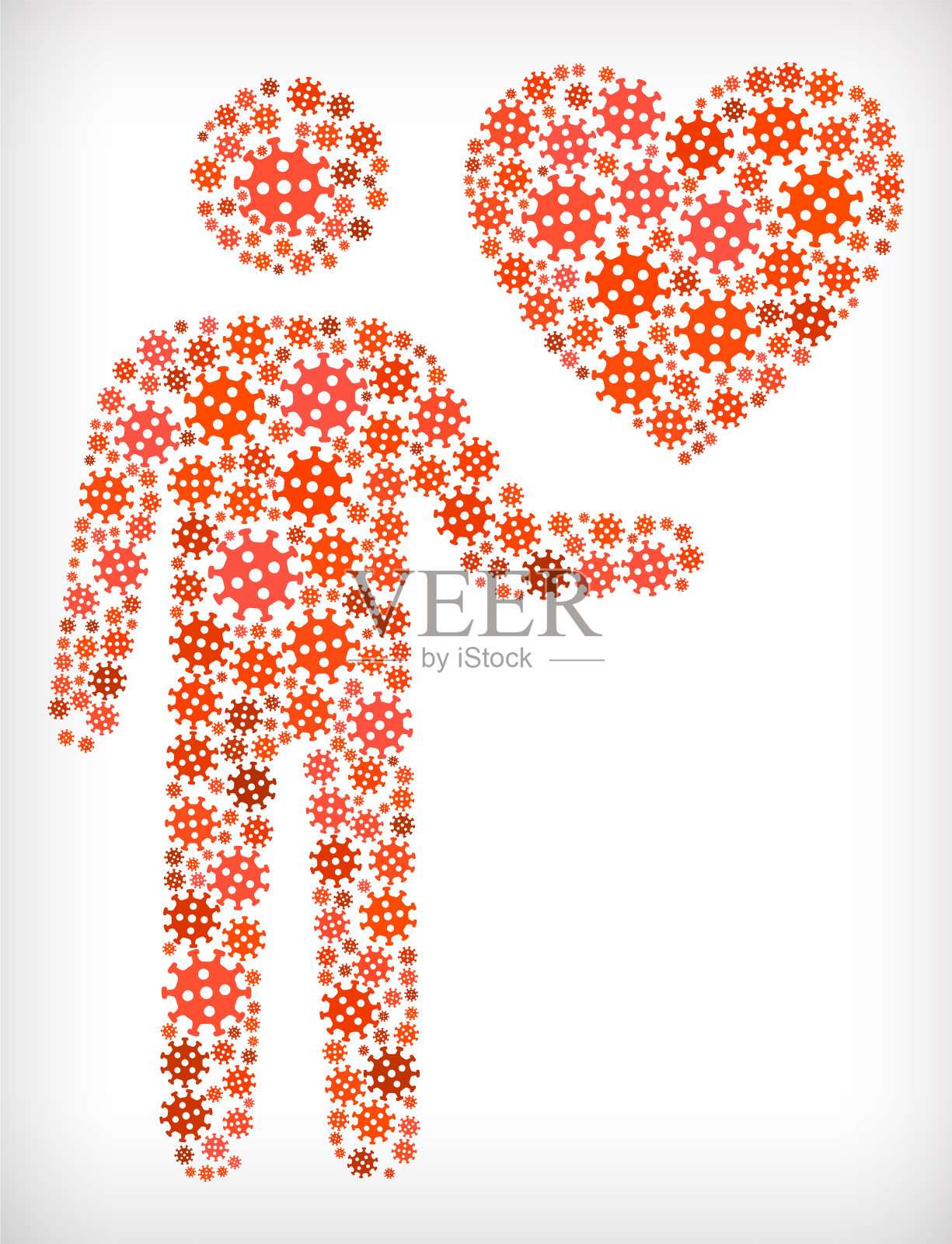 流感冠状病毒图标模式插画图片素材