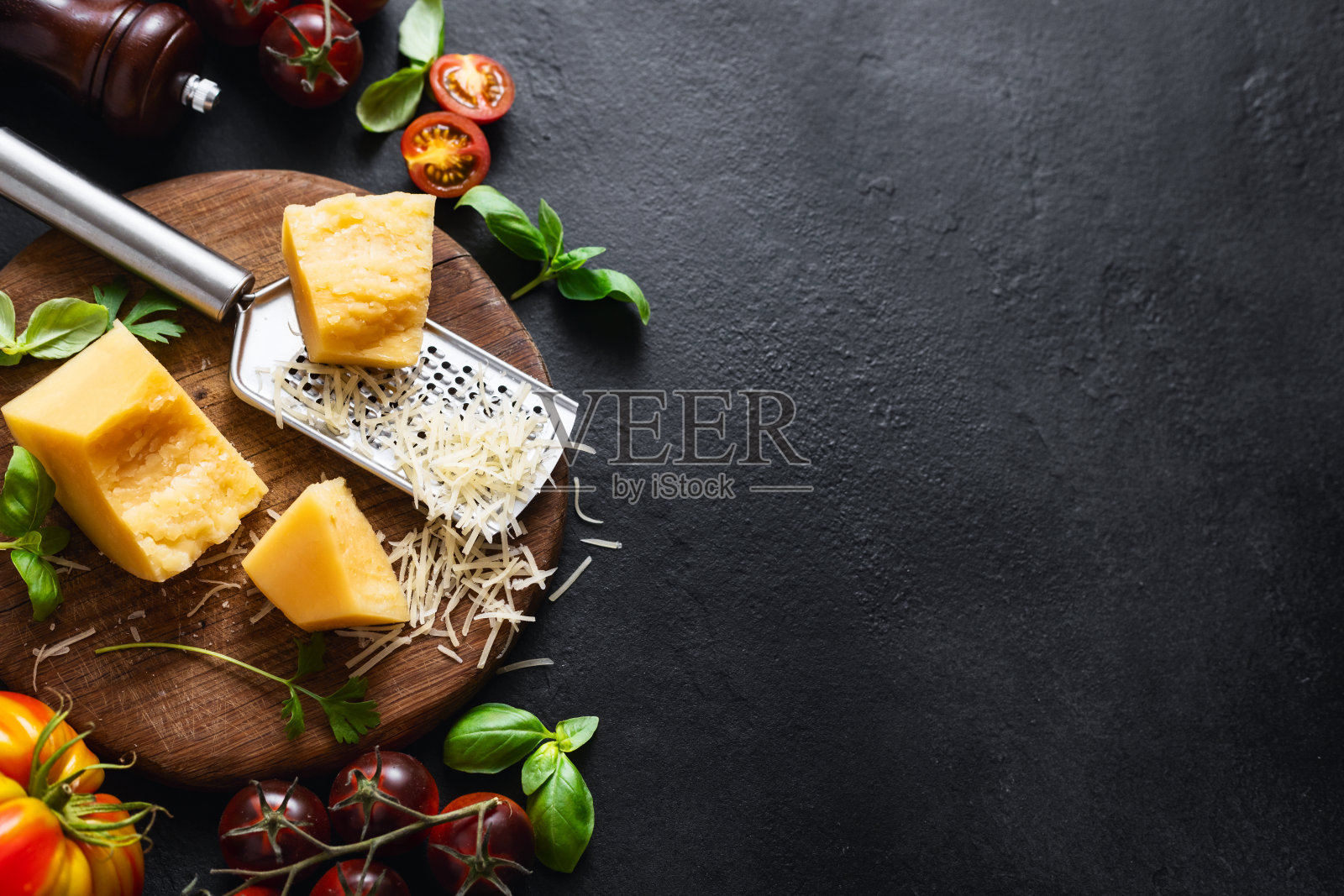 烹饪背景与配料准备健康食品俯视图照片摄影图片