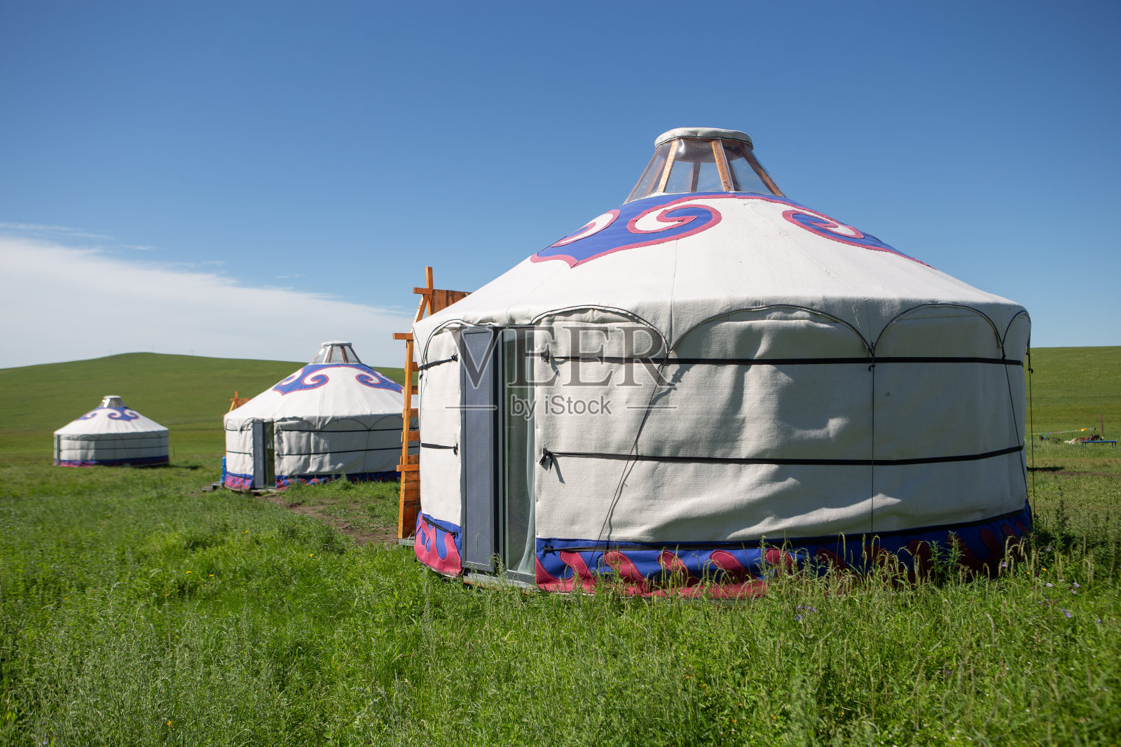 蒙古包在内蒙古，中国照片摄影图片