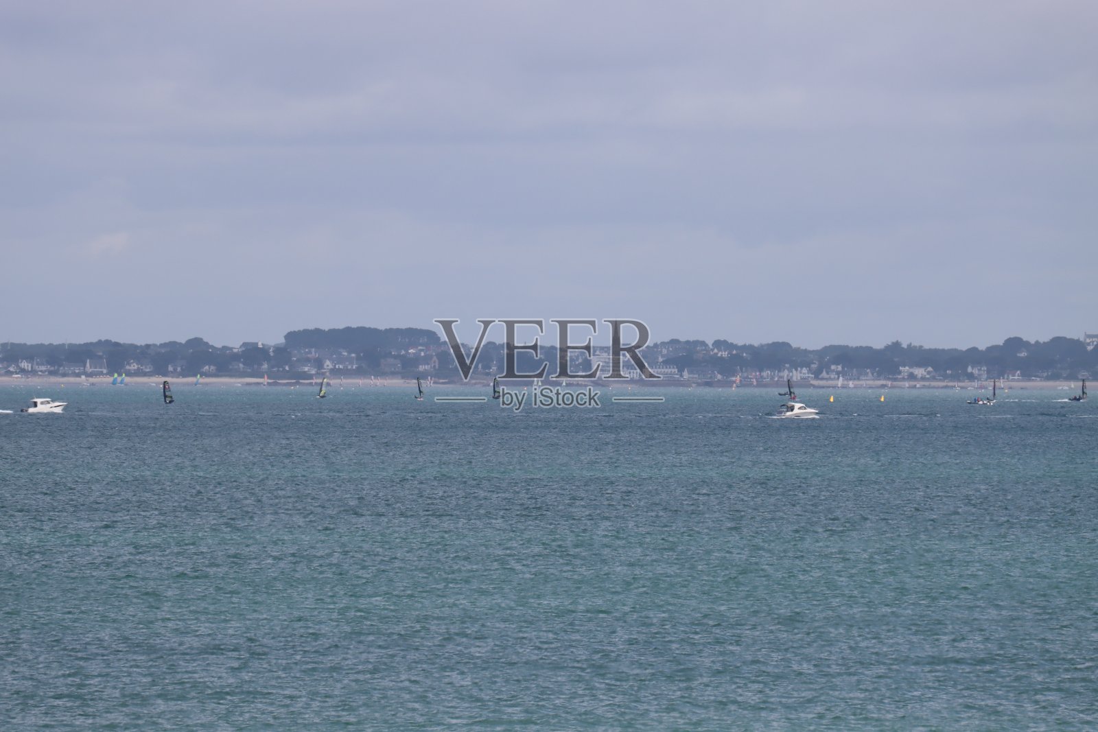 基伯伦湾的景色照片摄影图片