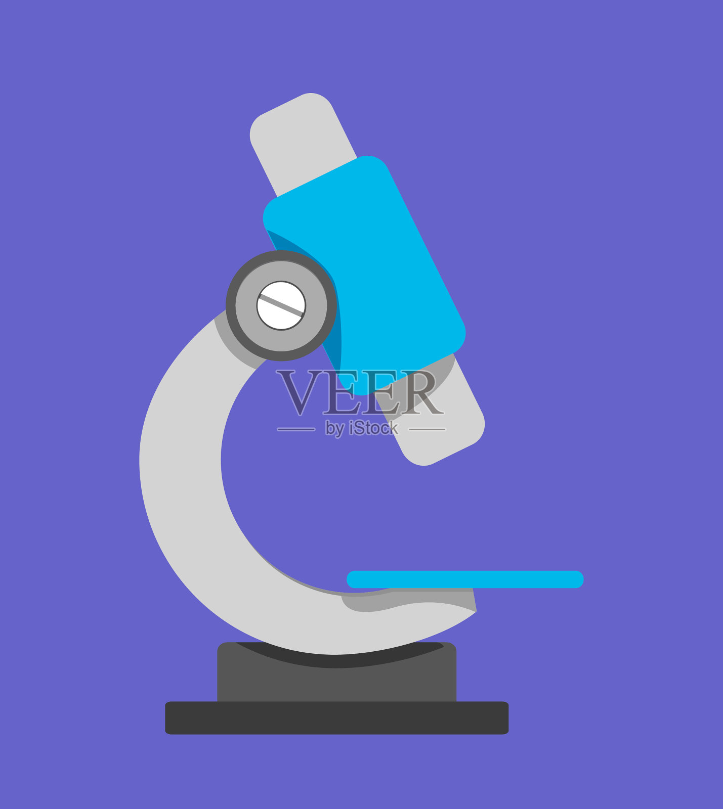 冠状流行病研究显微镜插画图片素材