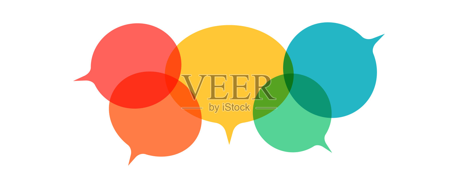 演讲泡沫插画图片素材