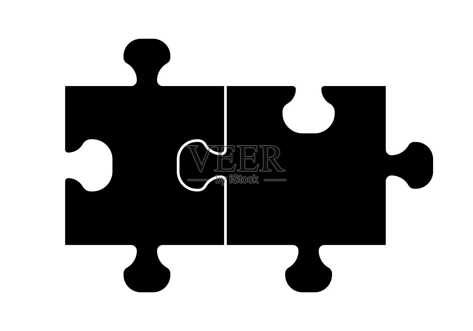 拼图片矢量插图孤立在白色背景。插画图片素材