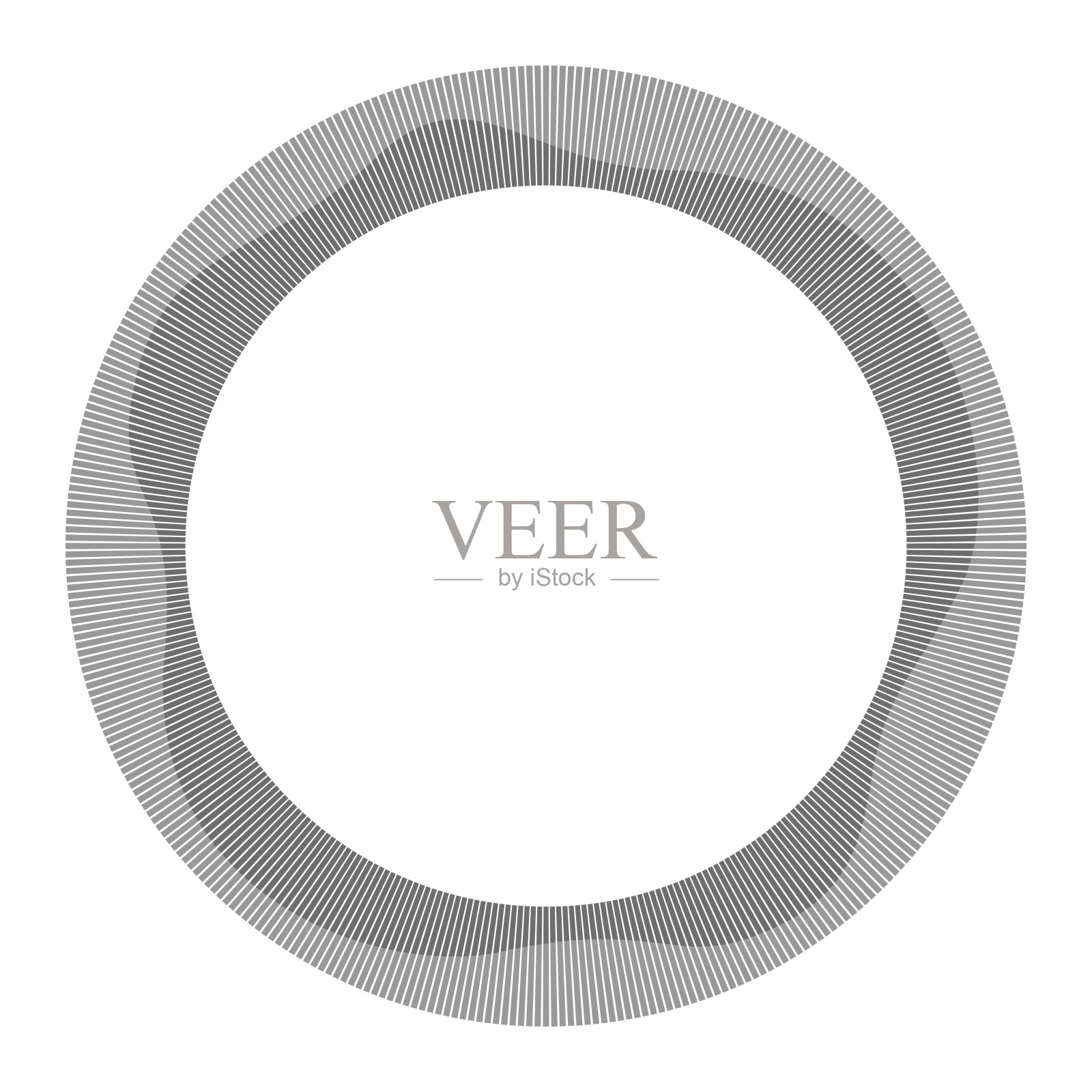 圆形框架。圆的形状。径向黑色同心粒子。插画图片素材