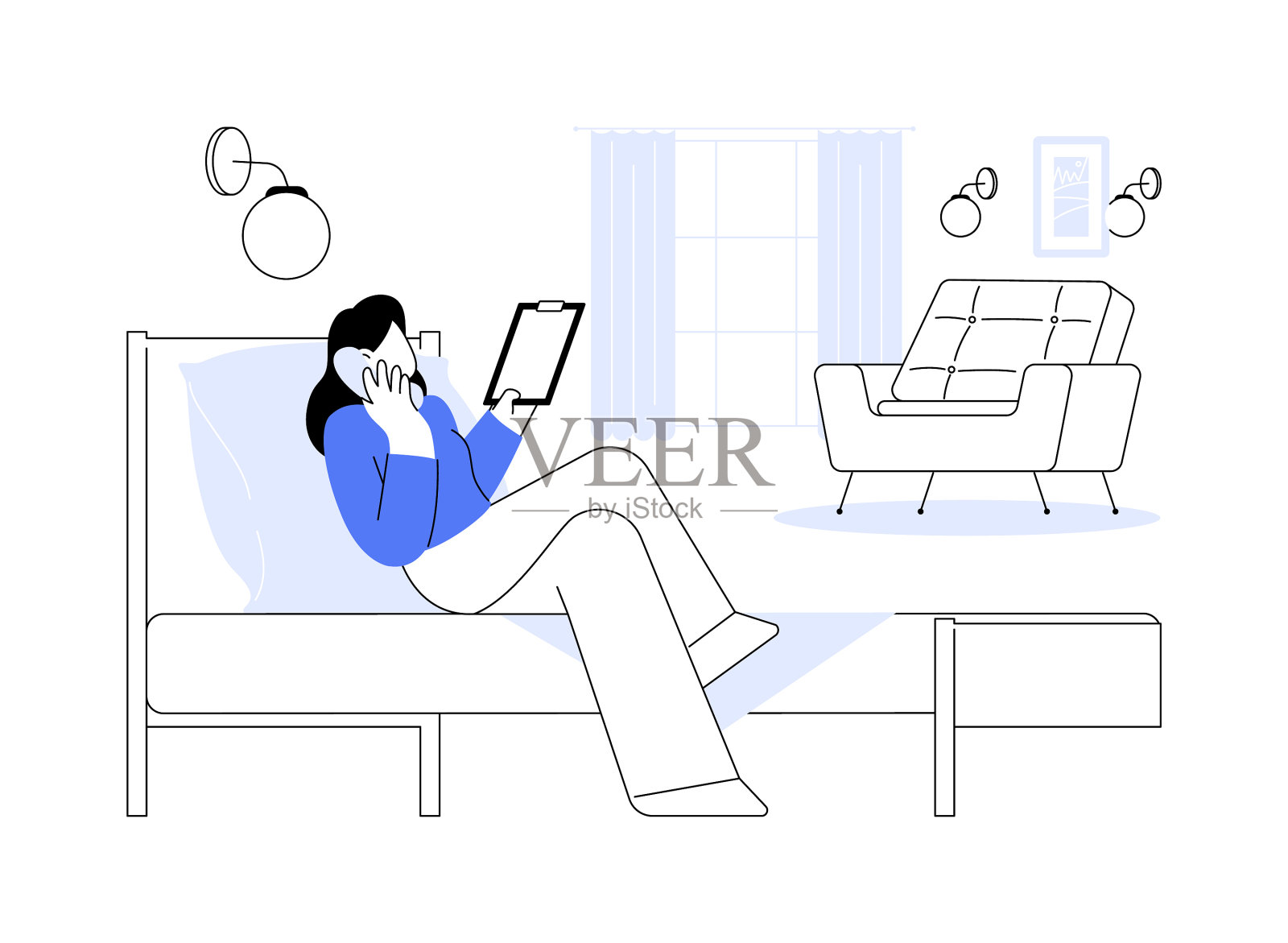 订餐客房服务抽象概念设计元素图片