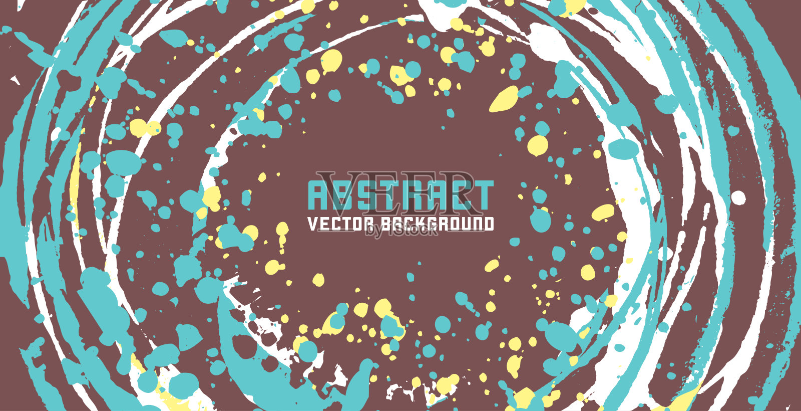 画头背景的抽象粒子- 02插画图片素材