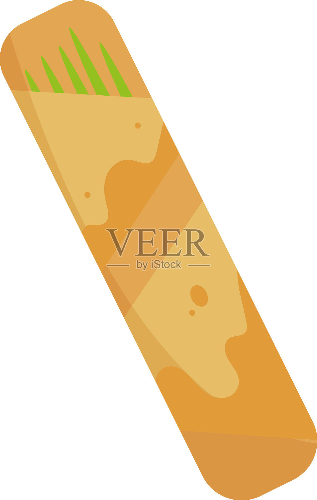 独立的彩色筷子图标设计元素图片