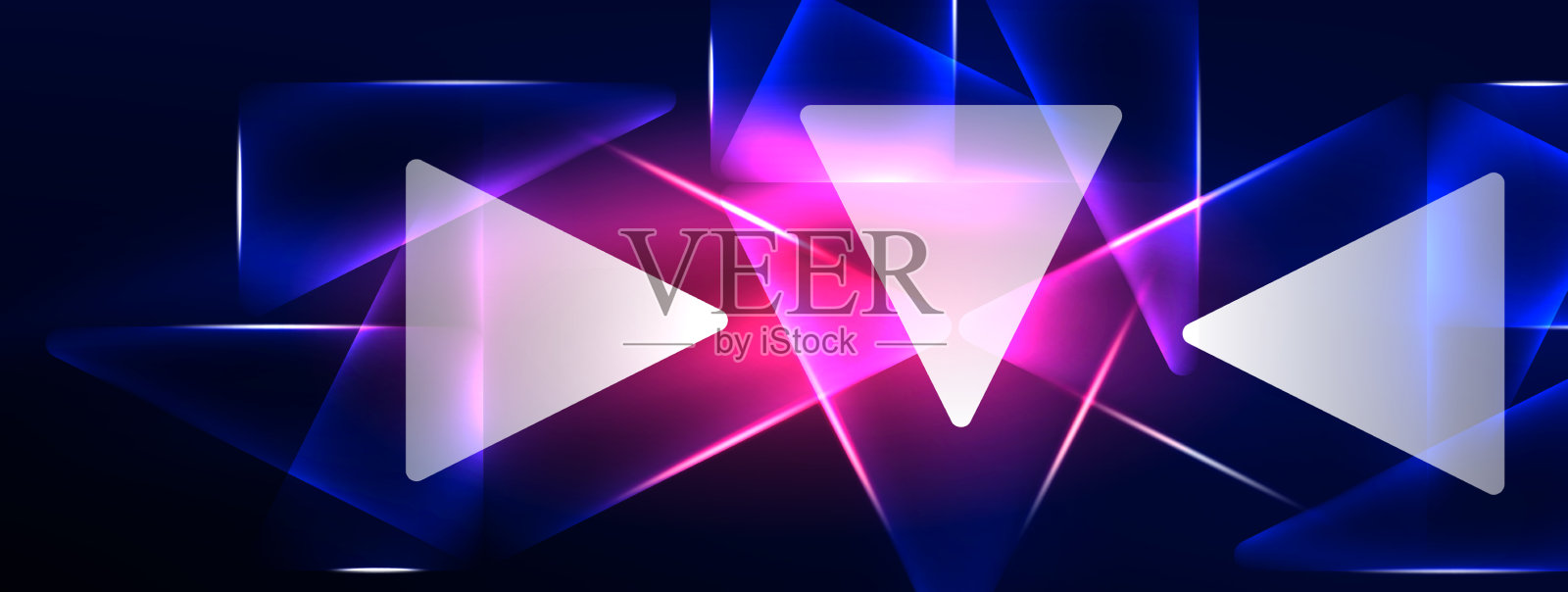 霓虹灯黑客几何背景虚拟插画图片素材