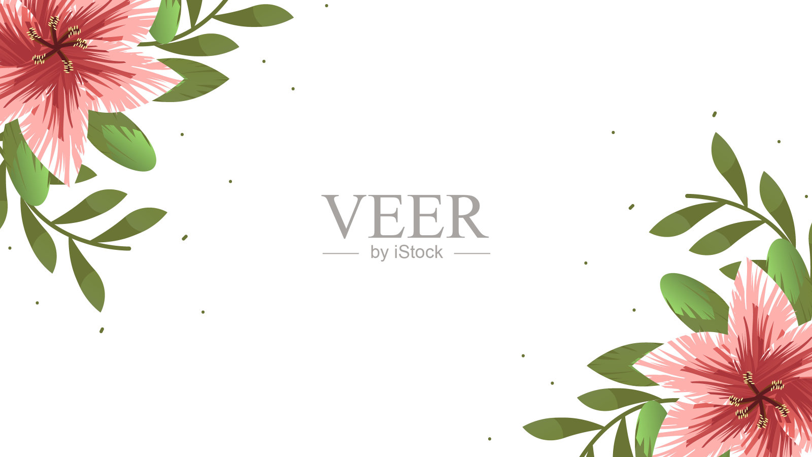 花朵图案背景插画图片素材