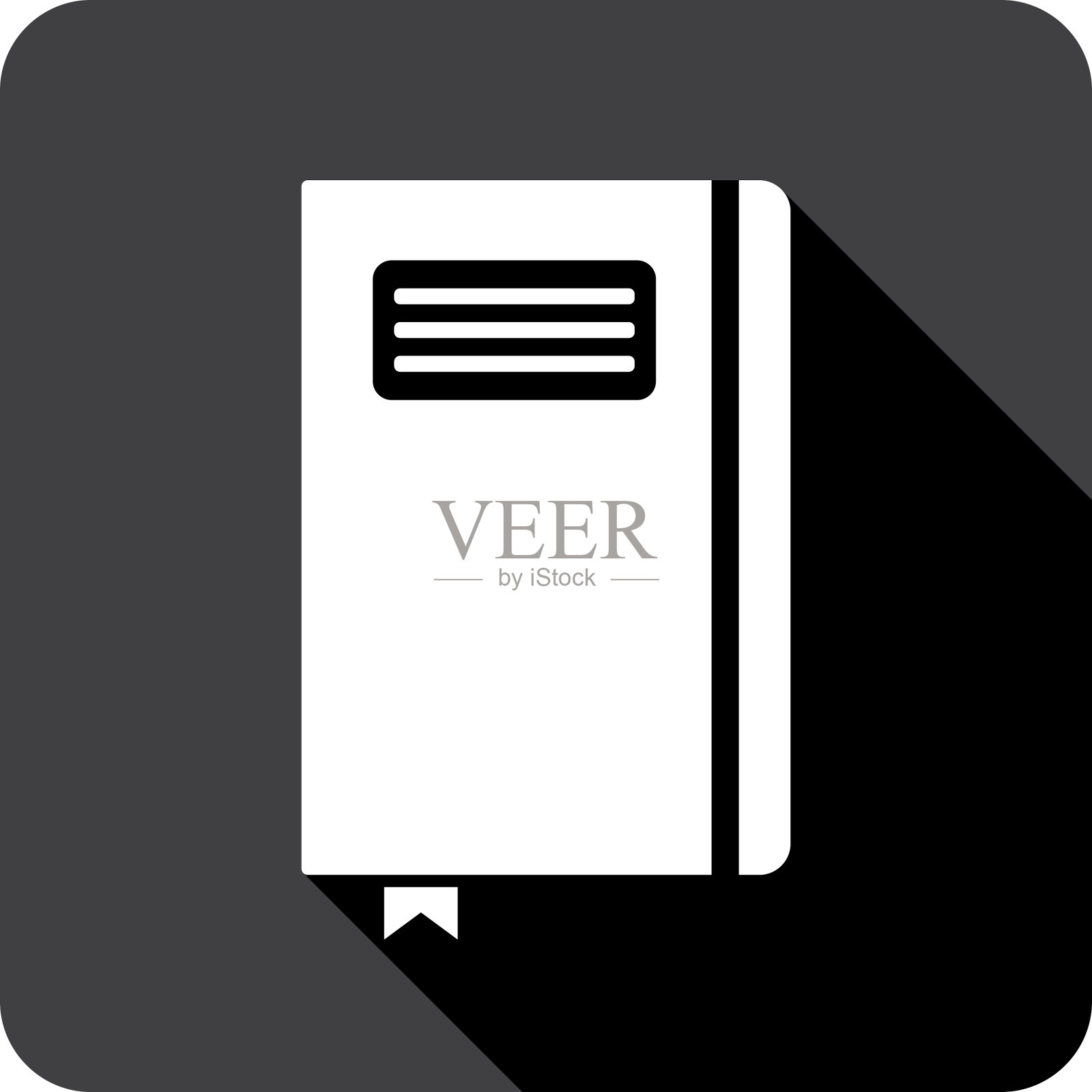 笔记本图标剪影3插画图片素材