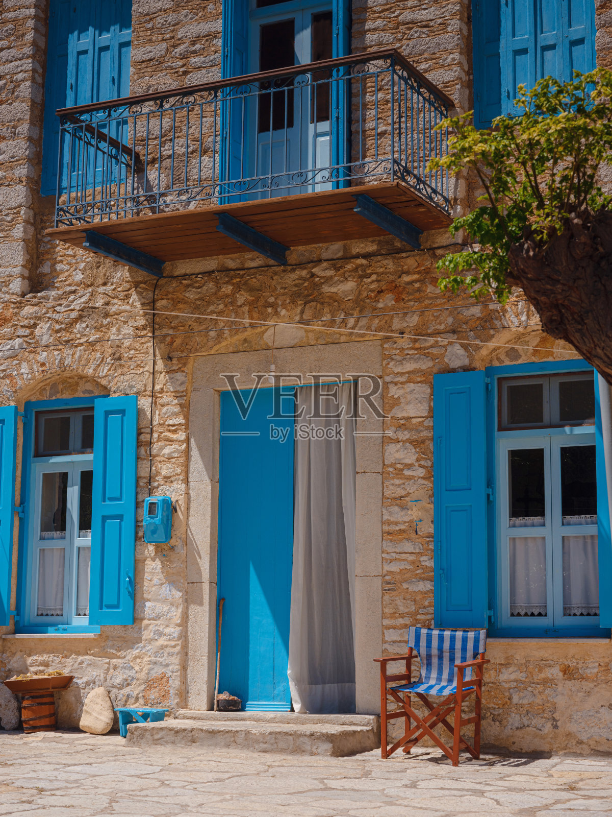 塞米岛，希腊岛屿度假从罗多斯在爱琴海。照片摄影图片