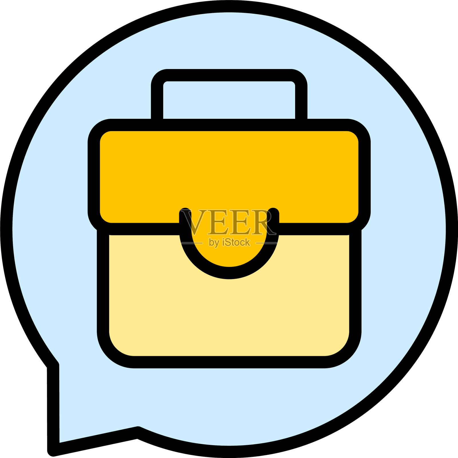 聊天箱图标扁平插画图片素材