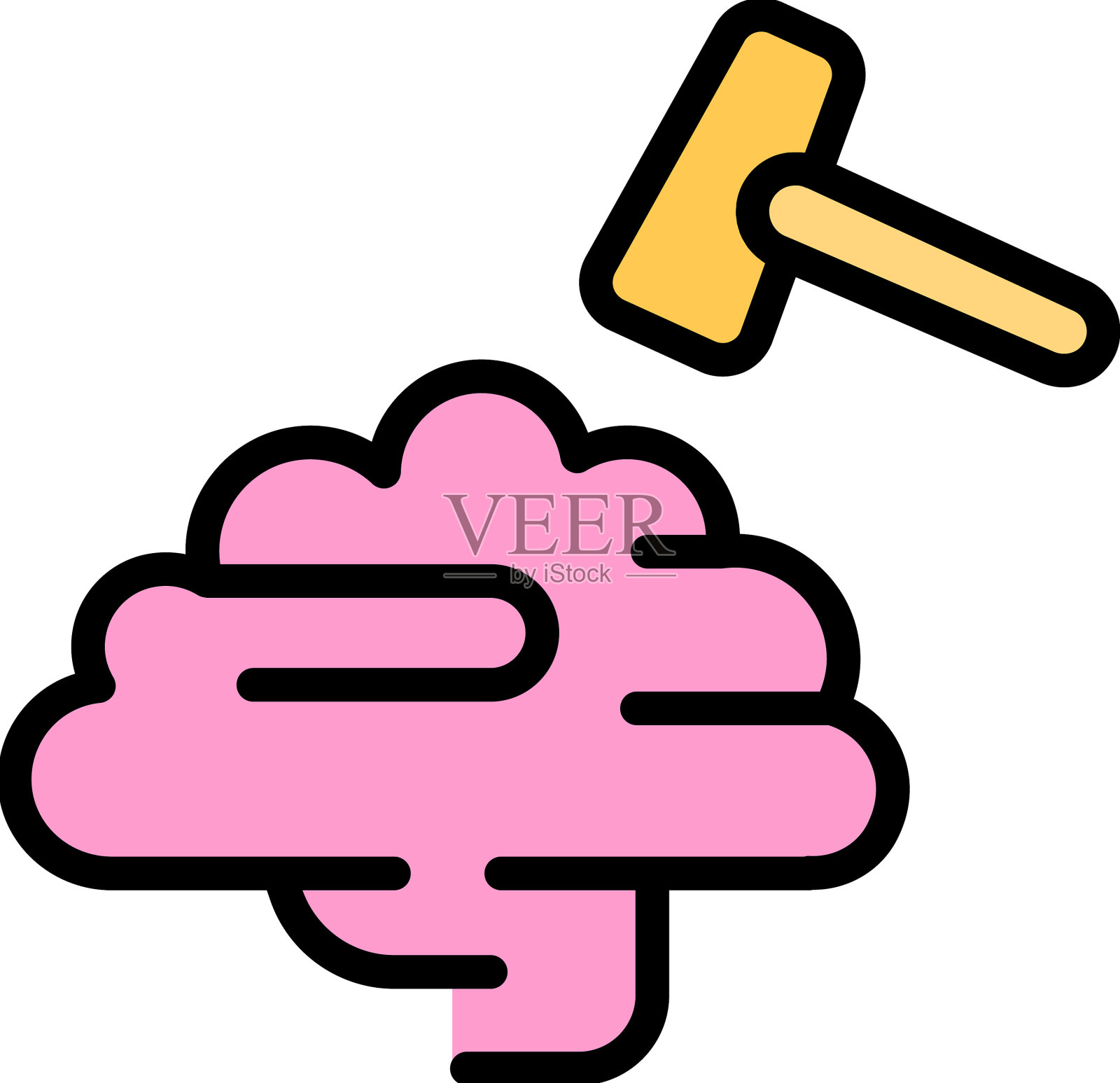 人类刻板印象图标扁平插画图片素材